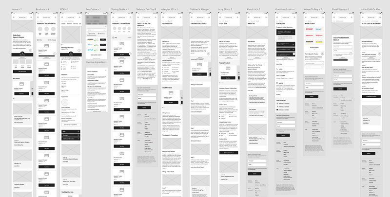 J&J Original Wireframe